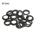 thumbnail image 5 of Uxcell 50 Sets 26mm Hole Copper Grommets Eyelets Black for Fabric Leather Canvas Curtain, 5 of 6