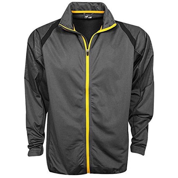 Prince- Poly Tricot Full Zip Jacket Flint/Black Size XXL