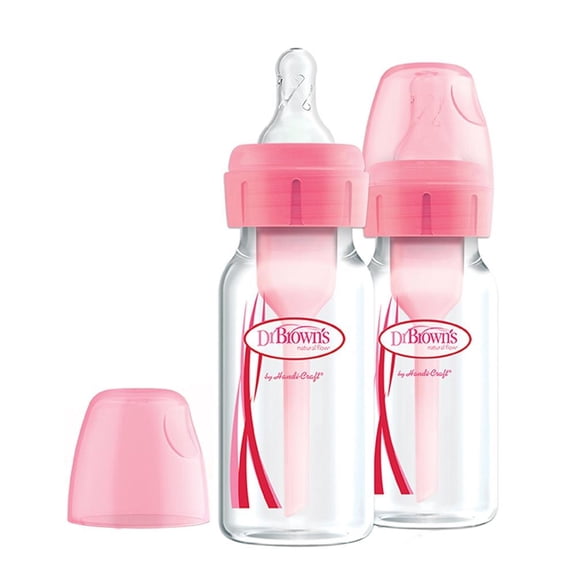 Set de Biberones Dr. Brown's Options + 4 oz - 120 ml 3 Piezas Rosa