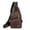 Brown, variant on Men's Sling Bag, Stylish Backpack, Sports Shoulder Bag, Large Capacity Travel Pack for Hiking, Gym, Everyday Carry, Versatile, Multi-Way Wear and Organized Storage