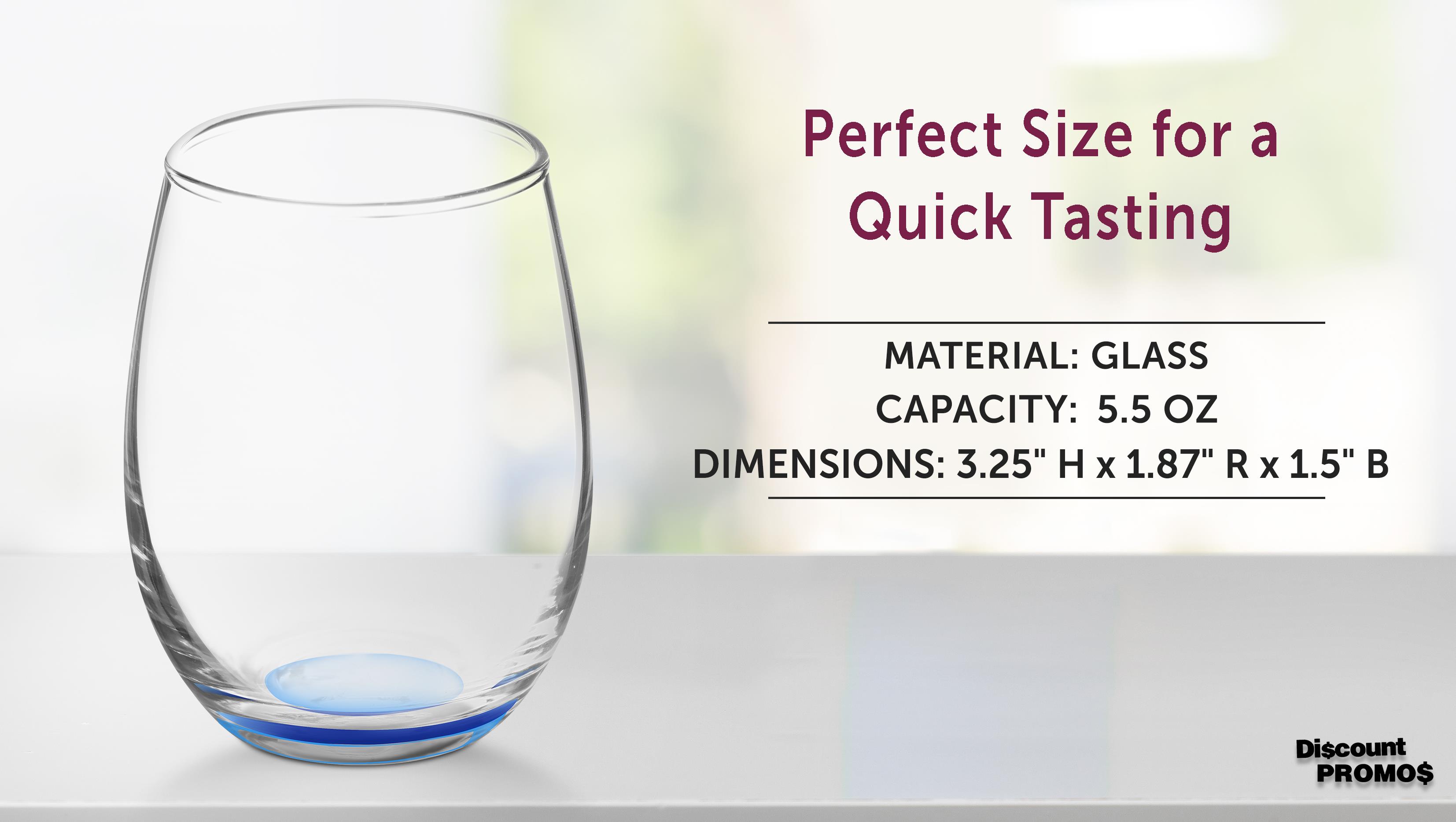 Stemless Wine Glasses by ARC 5.5 oz. Set of 12, Bulk Pack - Perfect for  Hotel, Bar, Restaurant or Lounge - Blue - Walmart.com