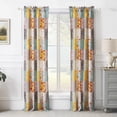 thumbnail image 2 of Barefoot Bungalow  Carlie Calico Curtian Panels (Set of 2) 50 W x 63 L Each (x 2) - Calico Patches, 2 of 5