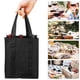 thumbnail image 4 of 6 bolsas de mano para transportar botellas de vino, bolsas de regalo para botellas de vino, bolsas reutilizables para comestibles con compartimento para viajes, camping, picnic, 4 of 5