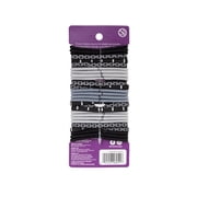 Goody Ouchless Black Geometric Hair Elastics, 30 Count