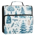 thumbnail image 4 of 3 Ring Zipper Binder with Shoulder Strap Waterproof Trapper Keeper 2 Inch D-Ring 500 Sheets Capacity Winter Tree Plants, 4 of 7