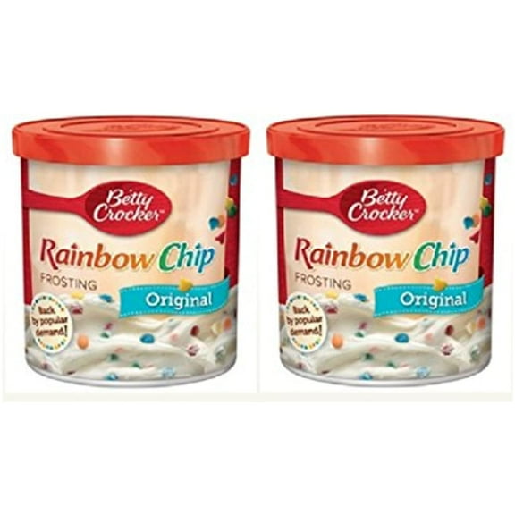 Betty Crocker Original Rainbow Chip Frosting, 16 Oz. (Pack Of 2)