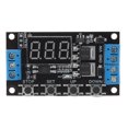 thumbnail image 1 of Interruptor de relé de retardo de tiempo, módulo de encendido y apagado, 5V, 12V, 24V, interruptor doble MOS, tipo gatillo, temporizador de ciclo, módulo de placa de interfaz de retardo, 1 of 8