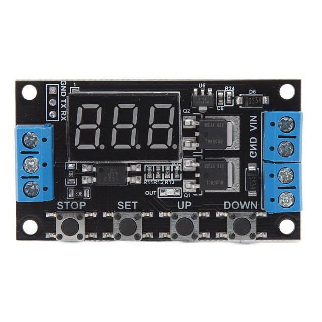 Interruptor de relé de retardo de tiempo, módulo de encendido y apagado, 5V, 12V, 24V, interruptor doble MOS, tipo gatillo, temporizador de ciclo, módulo de placa de interfaz de retardo
