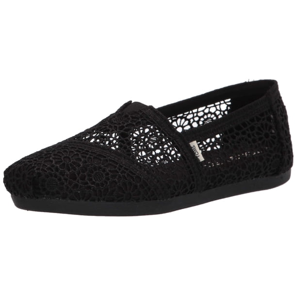 Zapatos TOMS Alpargata Mocasín Negro Mujer US 7.5