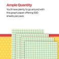 thumbnail image 3 of Graph Paper School Smart, regla de 1/2 pulgada, 9 x 12 cm, paquete de 500 unidades, 3 of 8
