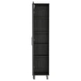 thumbnail image 2 of Tall Narrow Cabinet with 5 Shelves, 3 Broom Hooks and Metal Parts - Offer Convenient Home Storage, 2 of 4