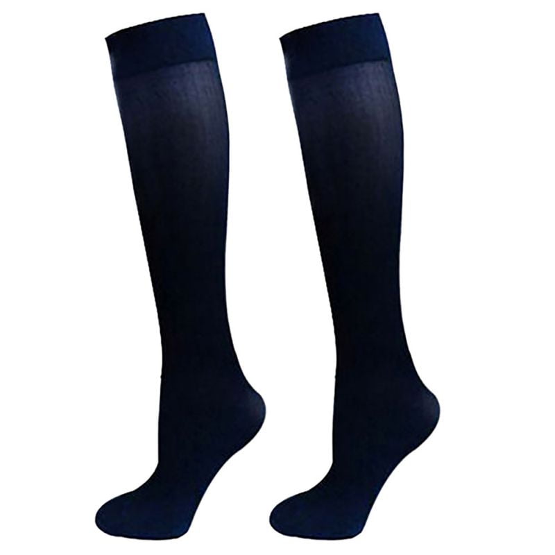 Details about   Black Stretch Decoration Leather Metal Thigh Zipper Stockings Socks 