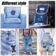 thumbnail image 4 of Ounissouiy Paquete de 10 pantalones de ropa de de hierro, chaqueta vaquera, abrigo, bufanda, parches de costura DIY, tela, artesanía, accesorios de Tela de costura y artesanía Ounissouiy BFH000611-00, 4 of 6