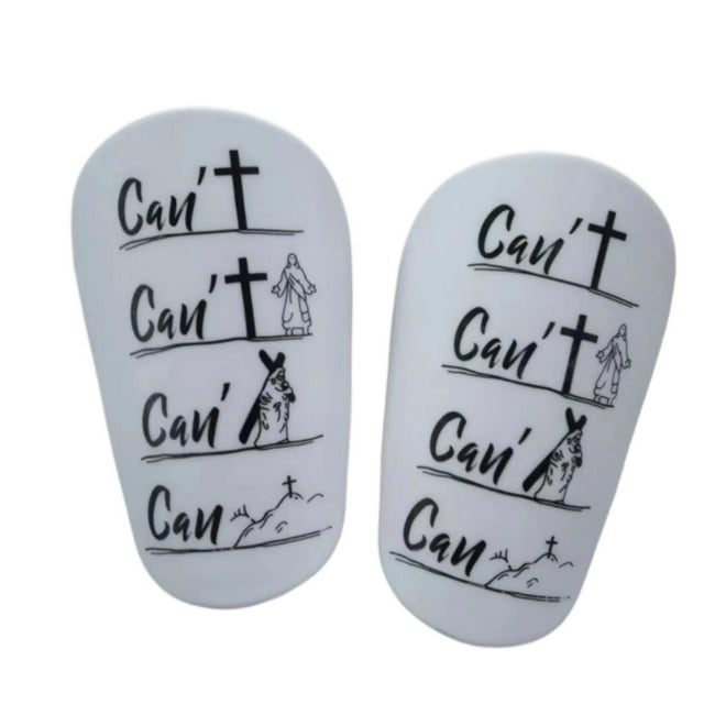 Youkk 2Pcs Mini Soccer Shin Guards Shockproof Comfortable Portable Shin for Protection XS White S