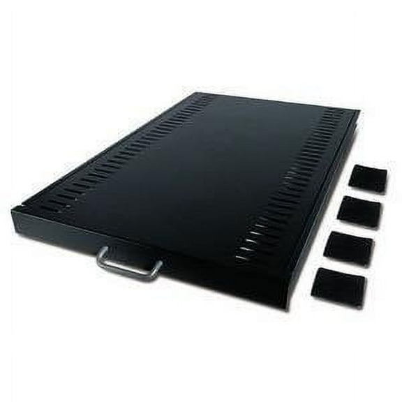 Schneider Electric Rack Shelf - 1U Wide Rack-mountable - Black