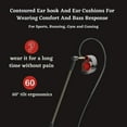 thumbnail image 5 of HP Earhook Gaming Earbuds Headphone W Detachable Mic, Volume Control, Black, 5 of 7
