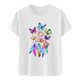 thumbnail image 3 of Gibobby Playera de Manga Corta Casual Suave Camiseta verano para mujer, camiseta informal manga corta con gráfico(Blanco,M), 3 of 4