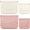 Pink and White, variant on 4-Pack Snap Closure Mini Cosmetic Pouches, Purse Organizer Bags for Small Item Storage