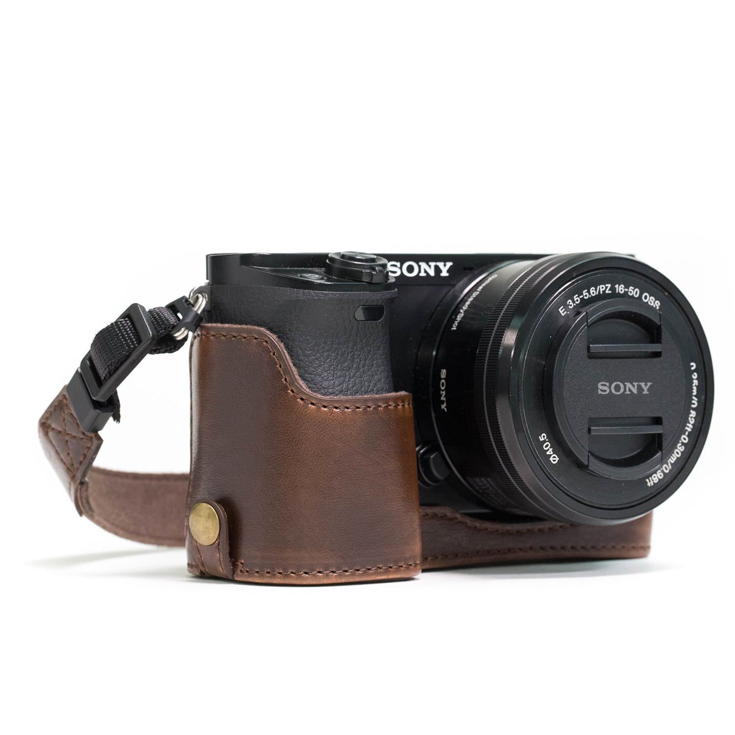 MegaGear Sony Alpha A5100, Ever Ready Leather Camera Case and Strap, with Battery Access - Walmart.com