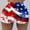 Red#1, variant on LEBONYARD Womens Summer Shorts Plus Size,Women's Shorts in Soft and Lightweight Fabrics,Women's Independence Day High-waisted Summer Print Leggings Beach Shorts Blue S