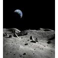 thumbnail image 2 of GreenDecor 5x7ft night sky Moon Land Space Backdrop Birthday party photo backdrop, 2 of 4