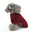 thumbnail image 5 of Dog Jumpsuit,Dog Winter Warm Onesie Pajamas,Cold Weather Pullovers for Small Medium Dogs XS(Red), 5 of 7