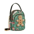 thumbnail image 7 of FORMRS Crossbody Bag for Women Quilted Travel Shoulder Cell Phone Purse with Chain Strap Handbag, Christmas Gingerbread, 7 of 7