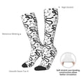 thumbnail image 5 of Picia Women Crew Soft Moisture-wicking Socks Hand Drawn Snake Pattern Design Cotton Socks, One Size fit All, 5 of 9