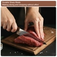 thumbnail image 4 of Kitchen Knife Set with Block, 6 Pcs Stainless Steel Knife Block Set for Chefs, Khaki, 4 of 6
