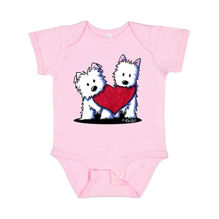 

Inktastic Valentine Westie Duo Gift Baby Boy or Baby Girl Bodysuit