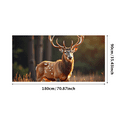 thumbnail image 3 of Wildlife Themed Realistic Deer Image Backdrop Banner Background Party Decorations Photography Props Forest Themed Events Nature Inspired Gatherings Outdoor Celebrations, 3 of 7