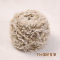 thumbnail image 1 of Xiao Hua Hilo de pestañas de piel sintética, lana de visón, cachemira, felpa larga, hilo grueso de lujo para manualidades de muñecas, abrigo de piel DIY, 200 g, color caqui oscuro, 1 of 4