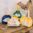 thumbnail image 4 of Insulated Lunch Bags Freezable Thermal Lunch Container, Reusable Lunch Tote Cute for School Work College Picnic, Drawstring Leakproof, 4 of 7