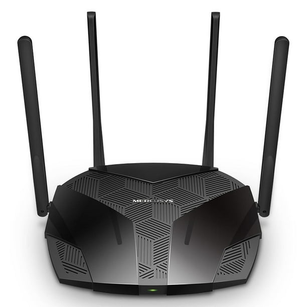 Router Inalambrico Mercusys MR70X Wi-Fi 6 AX1800 Doble Banda 1800Mbps 802.11ax negro
