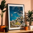 thumbnail image 3 of Capri Views 05 - Capri Campania Italy Photography Harbor Seascape Mediterranean Coastal Water Architecture Italian Black Framed Wall Art Print 12 x 18 inches, 3 of 8