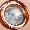 thumbnail image 3 of 4 Inch 12V Round Ceiling Light with Metal, Antique Copper- Saltoro Sherpi, 3 of 5