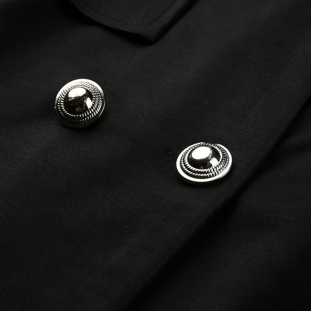 Summer Black Dresses For Women 2022 Women Womens Double Breasted Button Front Military Style Long Dress Walmart