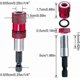 thumbnail image 4 of 2pcs Magnetic Bit Holder with Depth Stop 1/4 Inch Screwdriver Chuck Magnetic Drywall Socket Driver Bits for Quick Release Bar, 4 of 5