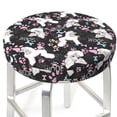 thumbnail image 3 of Logiee Cute Poodle Dog Print Stool Covers Round,Bar Stool Covers,Watedrproof Stool Slipcover with Elastic,Stool Cushion,Round Bar Stool Seat Covers for Bar Round Chair-12 inch, 3 of 7