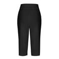 thumbnail image 4 of LEEYNEER Womens Cargo Capris with Pockets Casual Drawstring High Waist Straight Leg Loose Fit Cropped Sweatpants Summer Workout Joggers S-5XL, 4 of 5