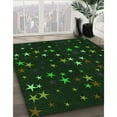 thumbnail image 3 of Ahgly Company Machine Washable Indoor Rectangle Transitional Deep Emerald Green Area Rugs, 3' x 5', 3 of 7