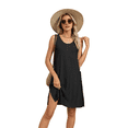 thumbnail image 4 of Vestido de Verano para Mujer, Color Negro, Talla XXL, 4 of 10