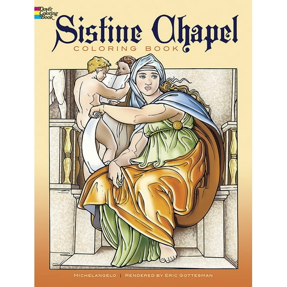 Dover Art Masterpieces to Color: Sistine Chapel Coloring Book (Paperback)