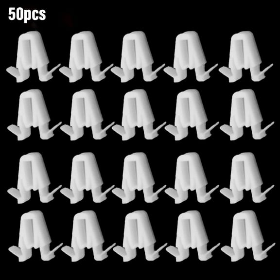 50pcs Door & Garnish Moulding Clip Nylon Retainer 67771-58010 For Toyota 12.4mm White Accessories For Vehicles
