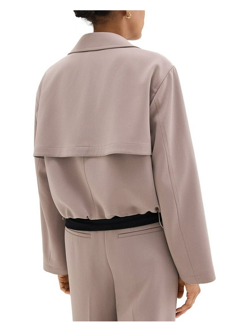 Theory womens Oversized Cropped Trench, s - Walmart.com