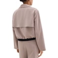 thumbnail image 2 of Theory womens  Oversized Cropped Trench, s, 2 of 3