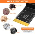 thumbnail image 4 of 12Pcs Titanium Bimetal Oscillating Saw Blade Set Precise Oscillating Multi Tool Blade for Cutting Soft Metal Wood Nail, 4 of 6