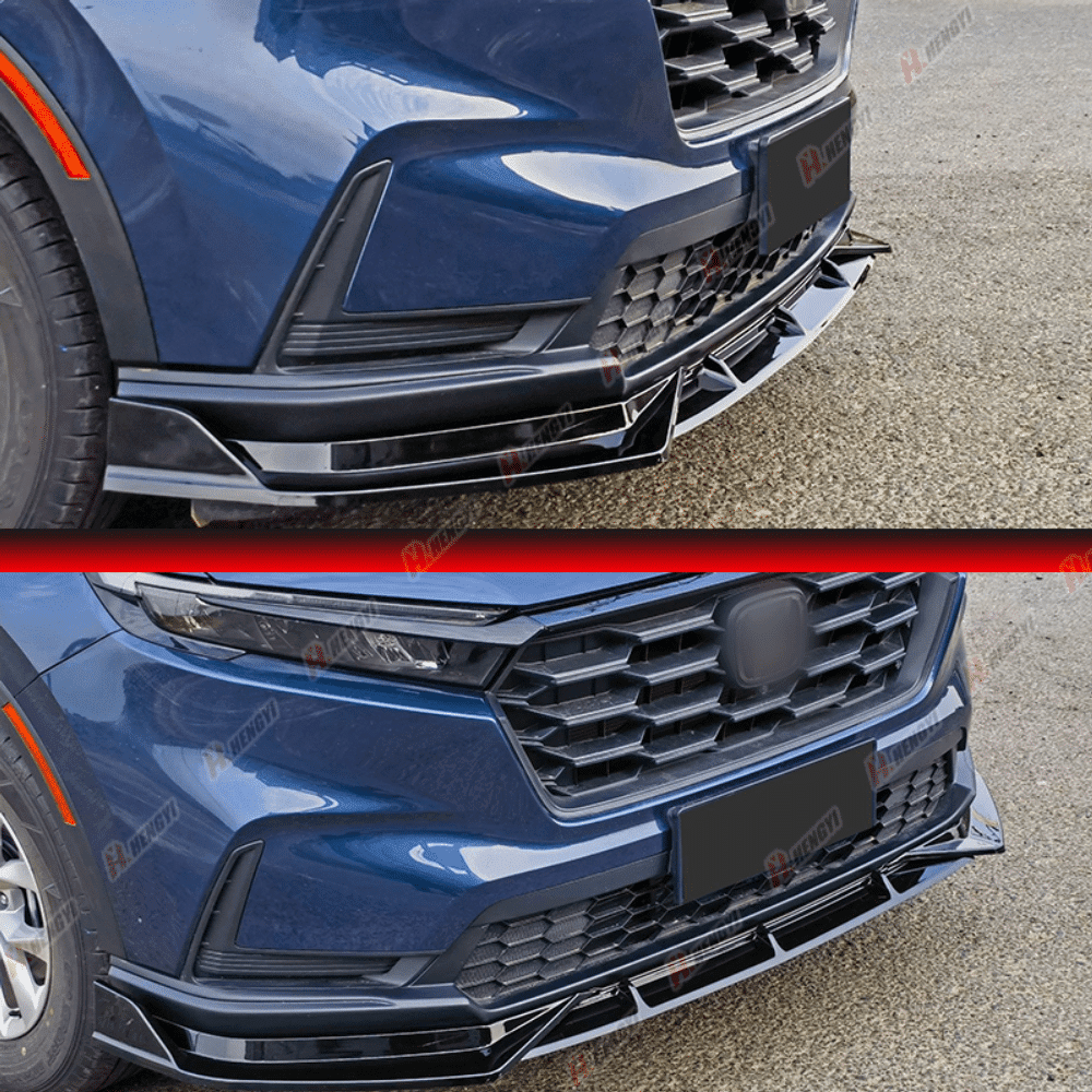 3pcs Set Front Bumper Lip for Honda CR-V CRV 6th 2023, Front Spoiler Diffuser Front Splitter Lip Body Kit Spoiler, Glossy Black
