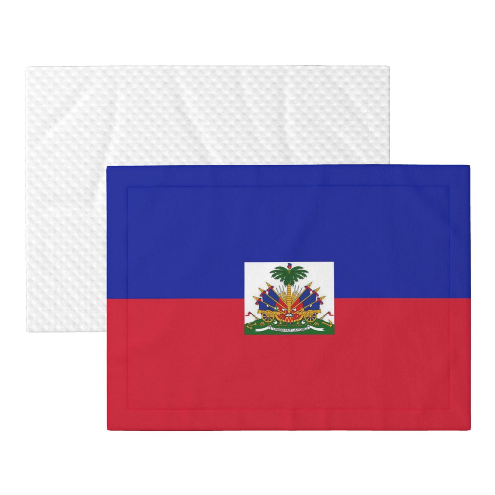 Haitian Flag Pattern Dog Blanket Soft Warm Flannel Cat Blanket Great Pet Throw for Cats Puppy Small Medium Large Dog