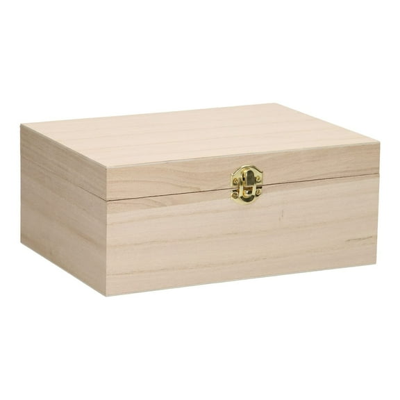 Jouetprive-Wooden Box A5 Size with Flap Lid